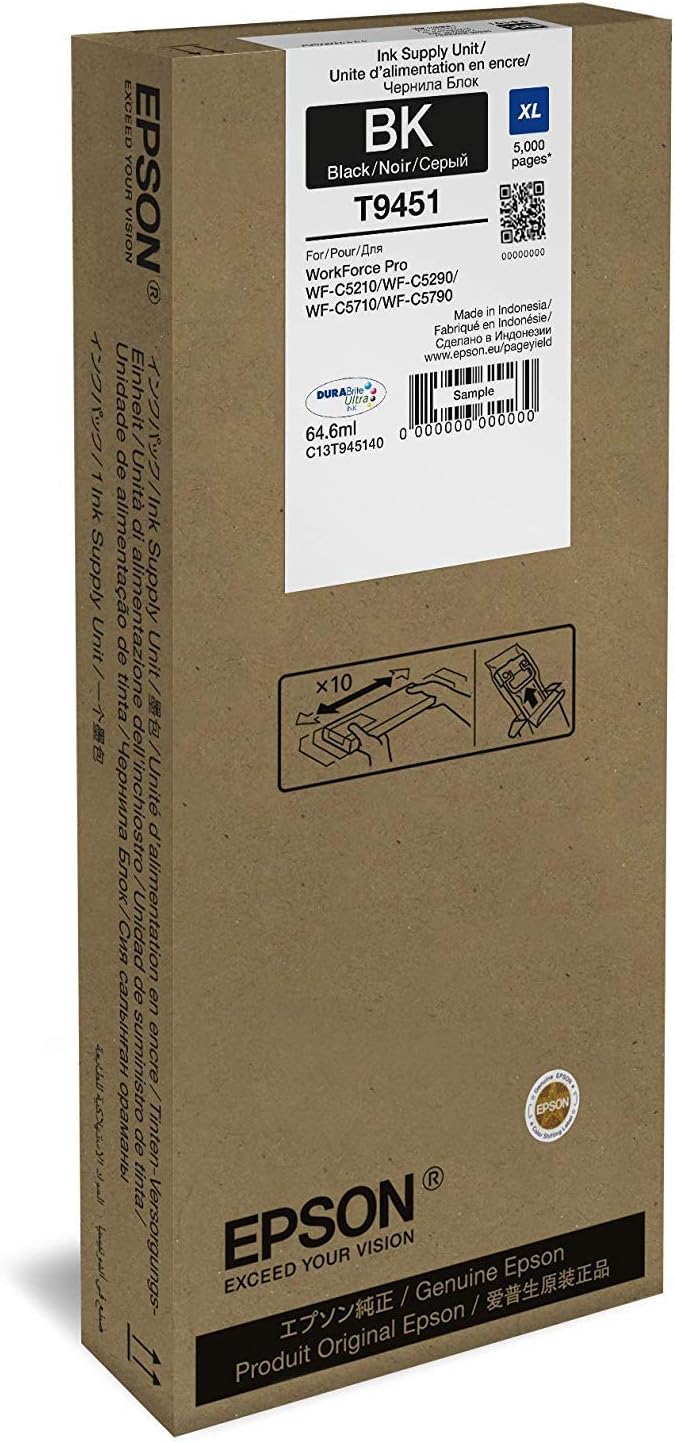 Epson WF-C5xxx Series Ink Cartridge XL Black C13T945140