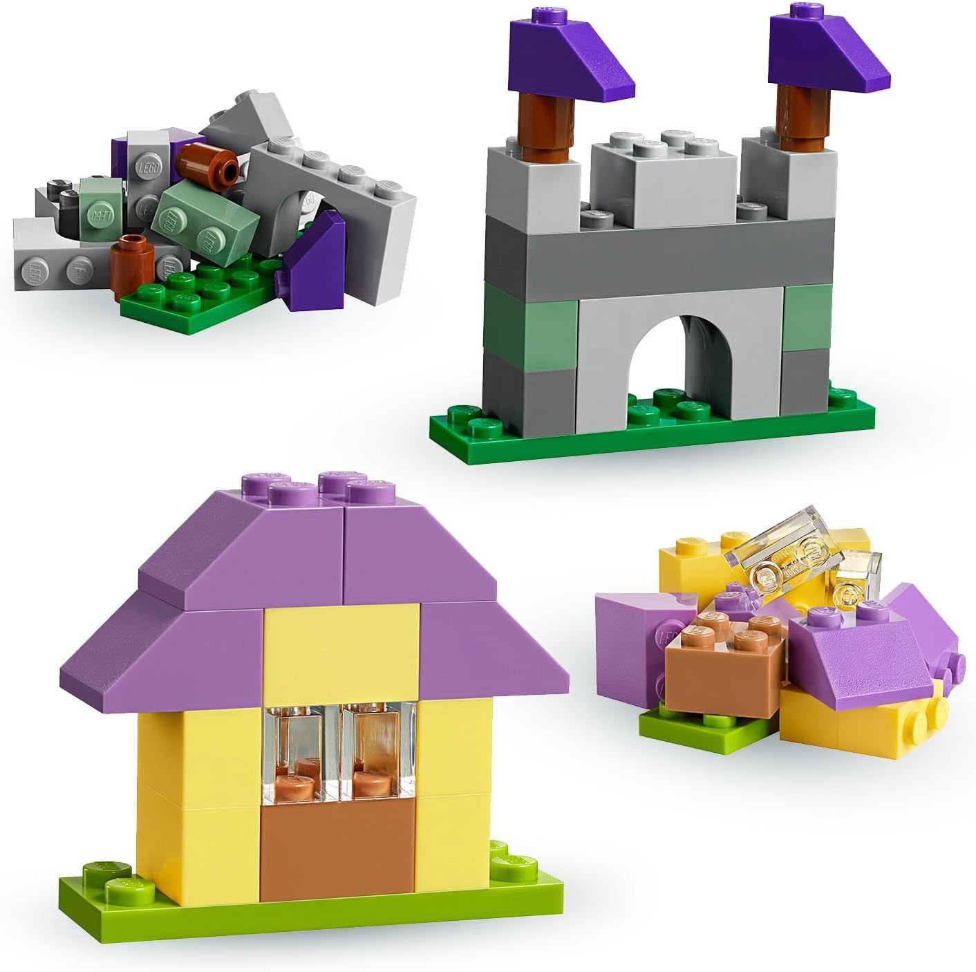 LEGO 10713 Classic Creative Suitcase, Toy Storage Case with Fun Colourful Building Bricks, Gifts for 4 plus Year old Kids, Boys & Girls