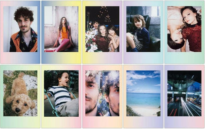 instax mini instant film, Macaron border, 10 shot pack, suitable for all instax mini cameras and printers