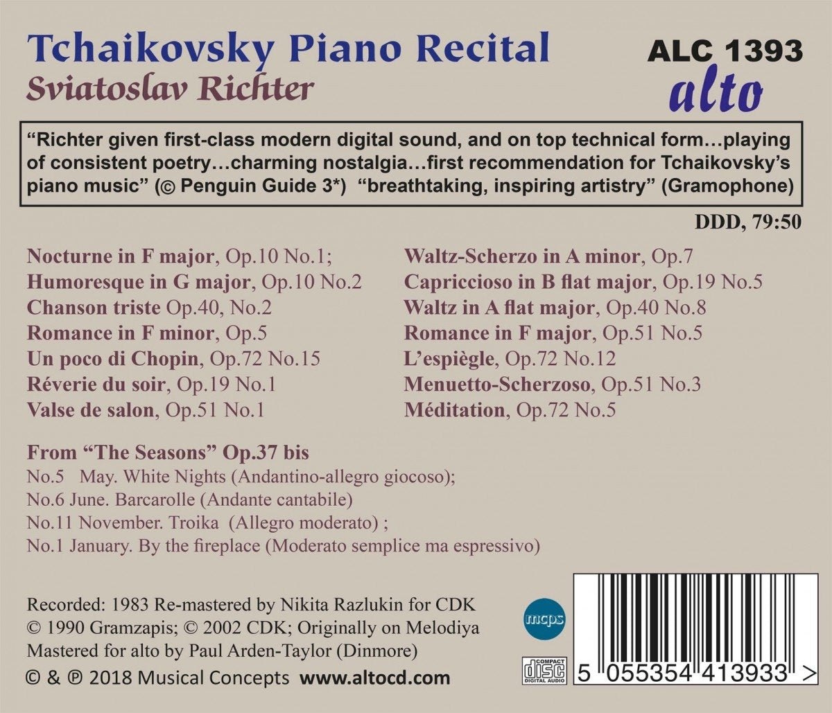 Tchaikovsky: Piano Music