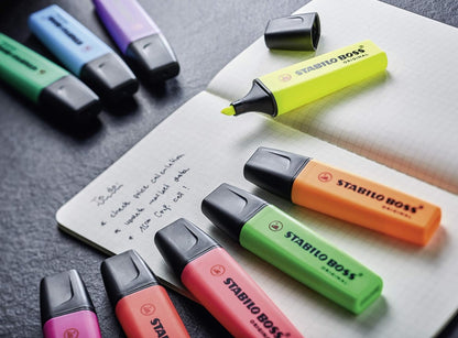 Highlighter - STABILO BOSS ORIGINAL - Pack of 10