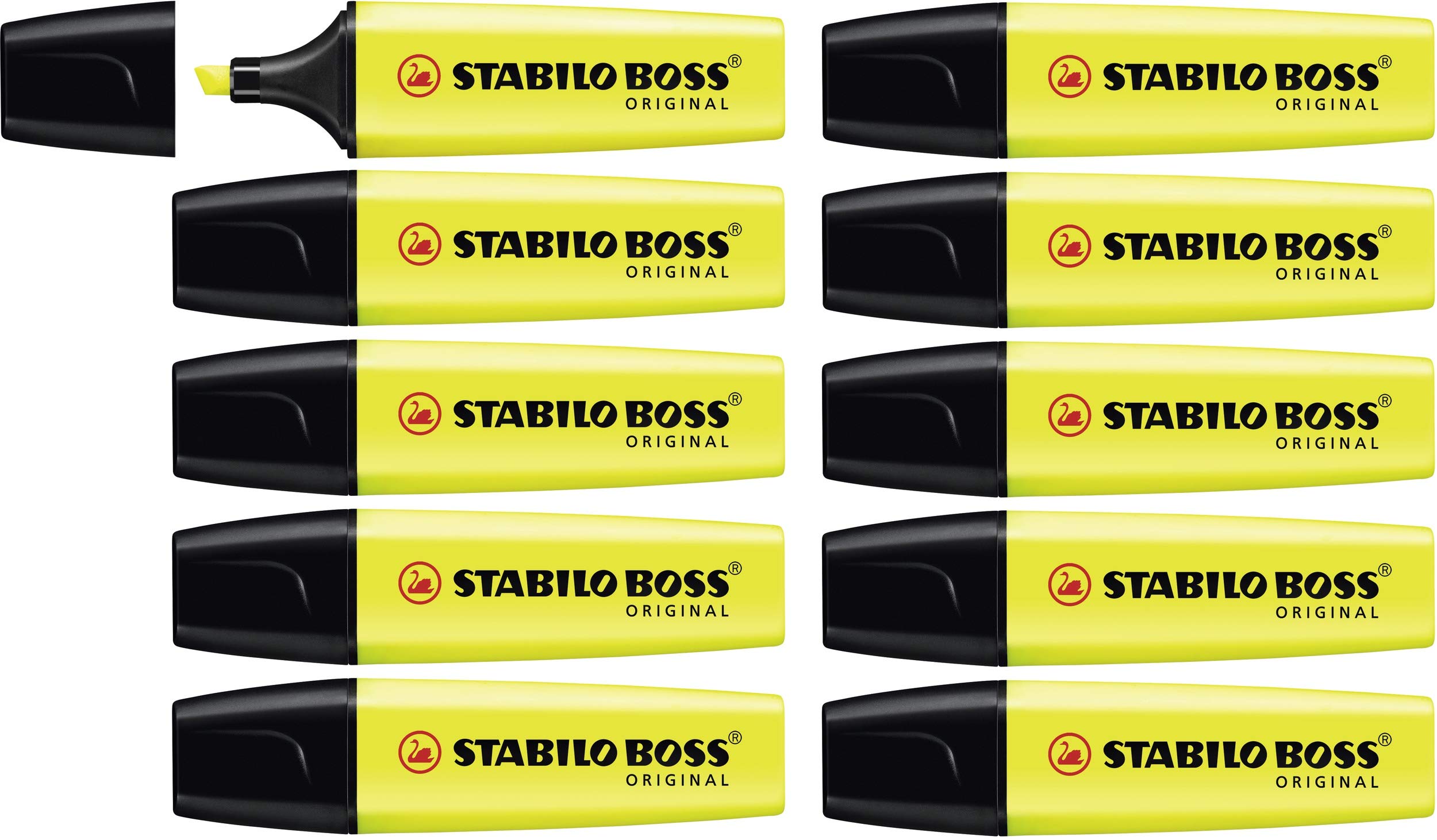 Highlighter - STABILO BOSS ORIGINAL - Pack of 10