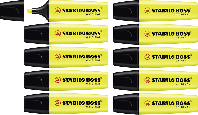 Highlighter - STABILO BOSS ORIGINAL - Pack of 10