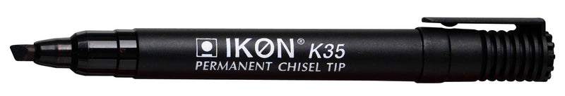 Hainenko Value Chisel Tip Permanent Marker - Black