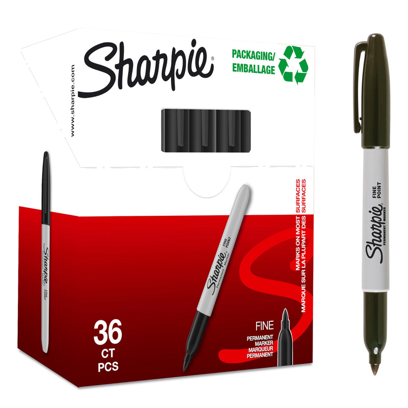 Sharpie Permanent Markers | Fine Point | Black |