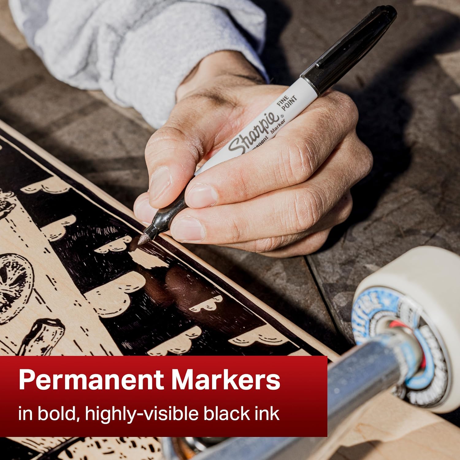 Sharpie Permanent Markers | Fine Point | Black |