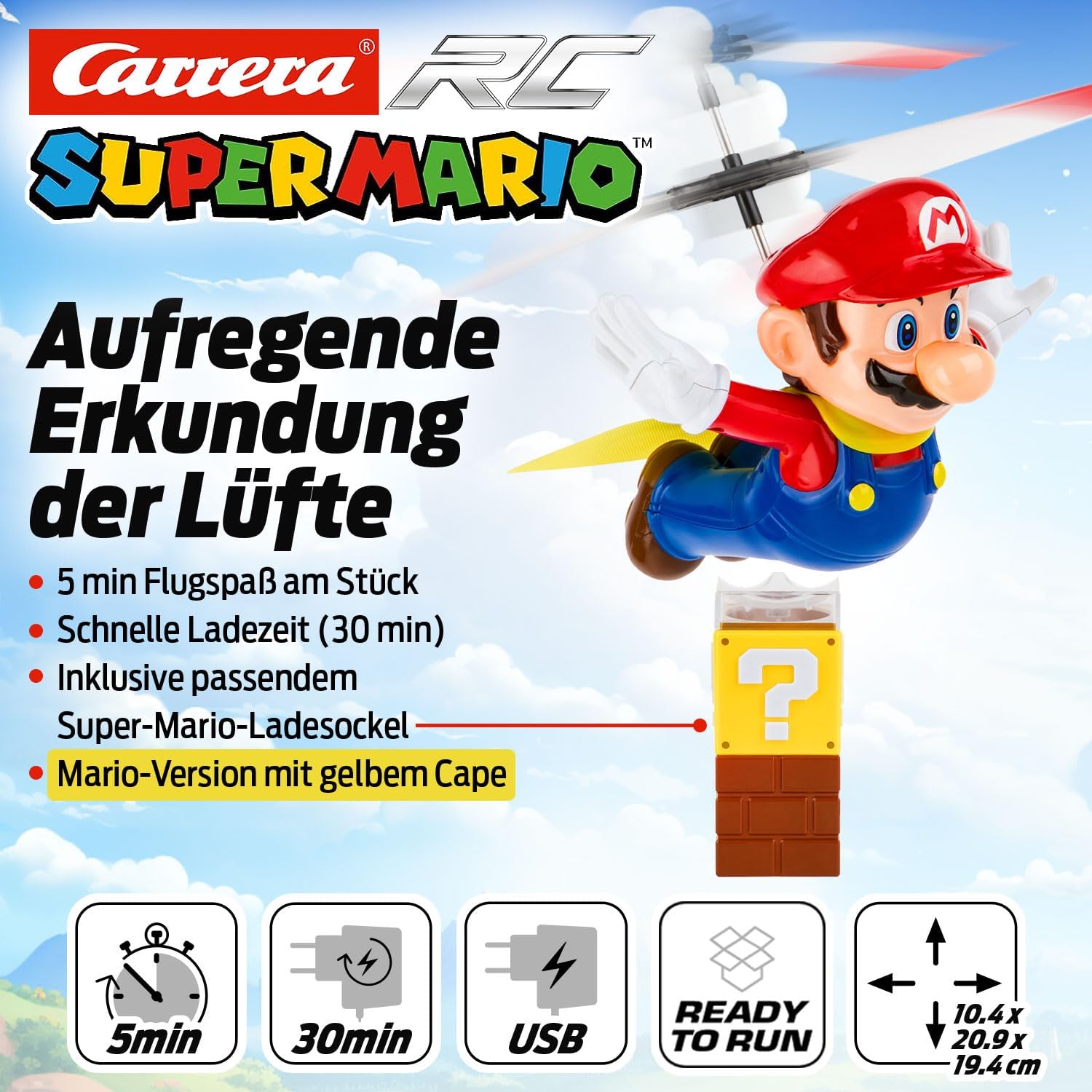 Helicopter RC Carrera: Flying Cape Mario (501032)