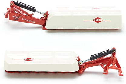 siku 2456, Kuhn Rear Disc Mower, 1:32, Metal/Plastic, White/Red, Compatible with standard siku rear hitch