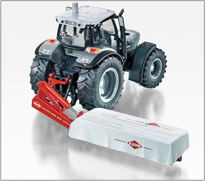 siku 2456, Kuhn Rear Disc Mower, 1:32, Metal/Plastic, White/Red, Compatible with standard siku rear hitch