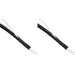 D-Line CTT1.1/25B Cable Tidy Tube | Cable Management Sleeve | Cable Organiser to Manage Cables from TVs, PCs & Games Consoles | 1.1 meter length x 25mm outer diameter – Black (Pack of 2