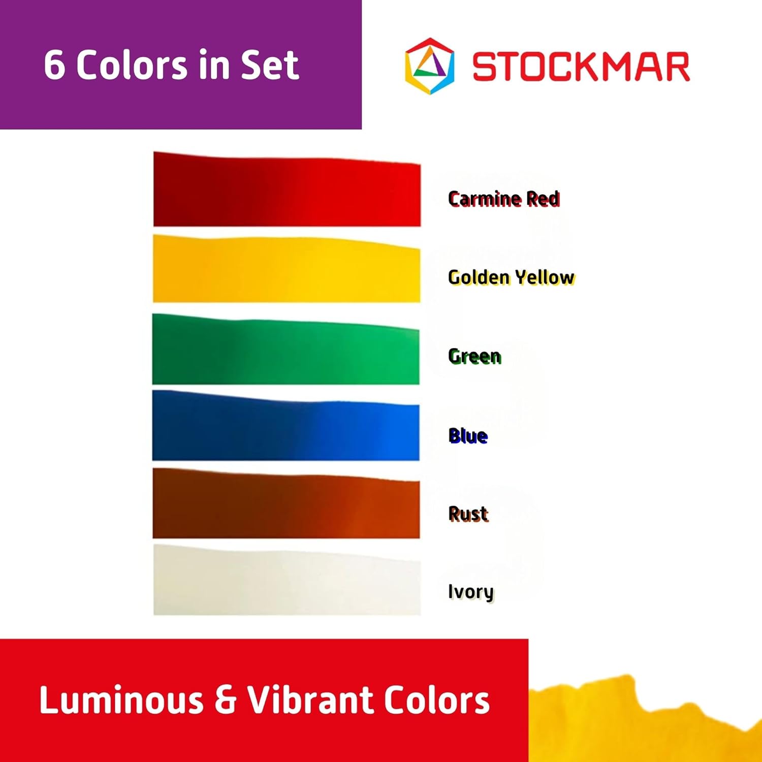 Stockmar 51000 Kneading Beeswax 100 x 40 mm 6 Colours