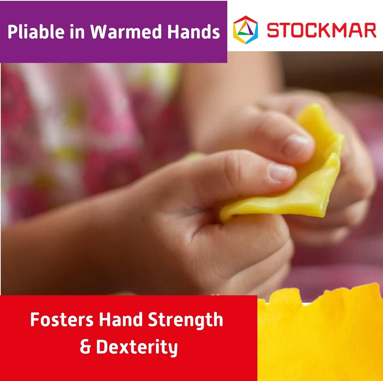 Stockmar 51000 Kneading Beeswax 100 x 40 mm 6 Colours