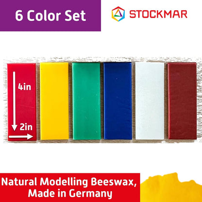 Stockmar 51000 Kneading Beeswax 100 x 40 mm 6 Colours