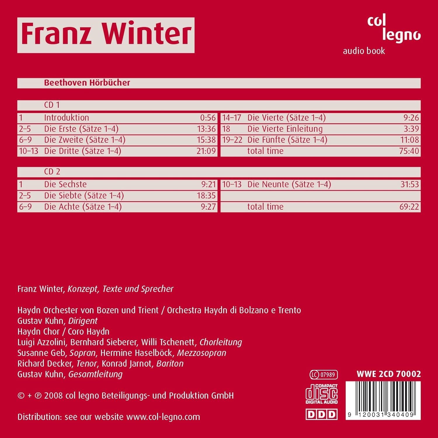 Franz Winter: Beethoven Hörbücher
