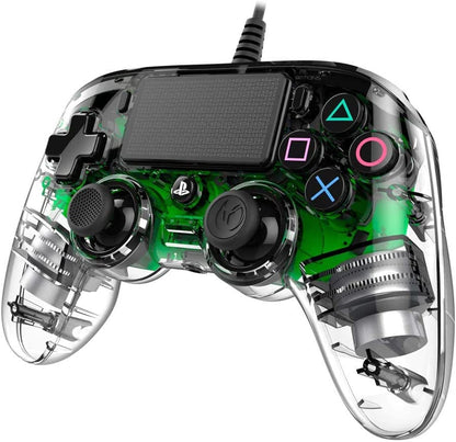 Nacon Compact Controller PS4 Ufficiale Sony PlayStation, Crystal Verde