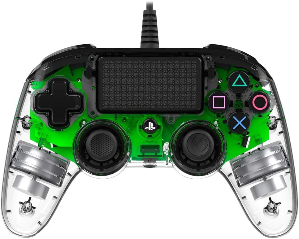 Nacon Compact Controller PS4 Ufficiale Sony PlayStation, Crystal Verde