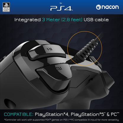 Nacon Compact Controller (Black), PS4OFCPADBLACK