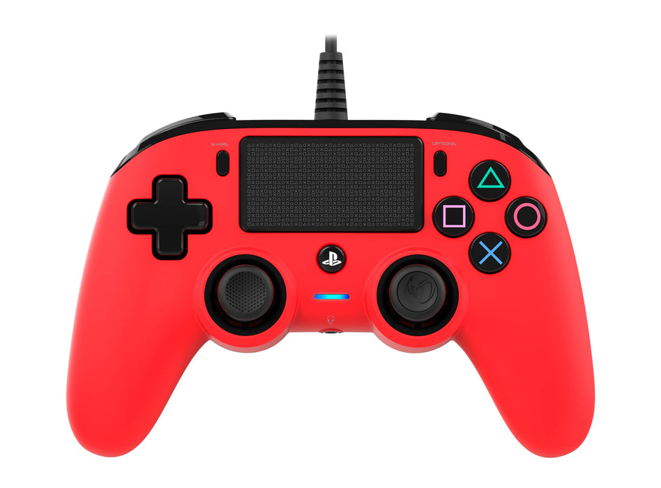 Nacon Wired Compact Controller (Red) (PS4