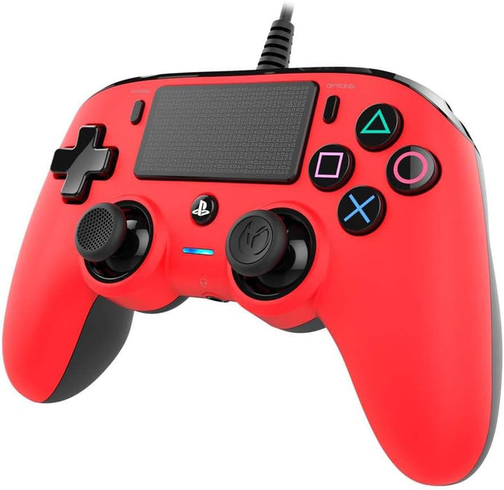 Nacon Wired Compact Controller (Red) (PS4