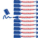 edding 8030 NLS high-tech marker - blue - 10 pens - bullet nib 1.5-3 mm - rustproof marker for low-corrosion marking - for use on steel, metal, iron, aluminium
