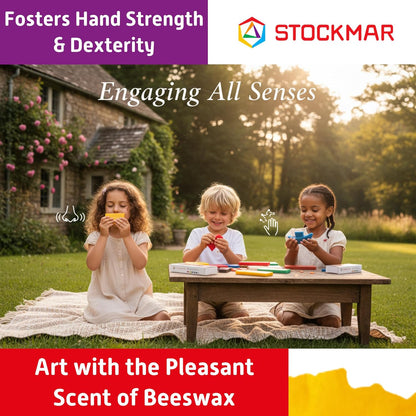Stockmar 51200 Modelliermassen Play Dough Beeswax – 12 Colours