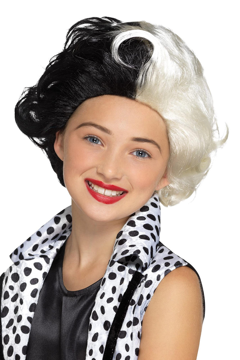 Smiffys Evil Madame Wig, Black & White
