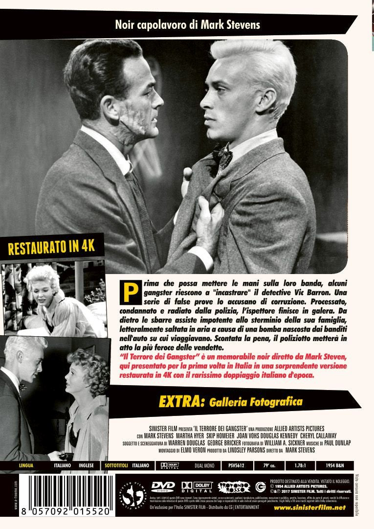 il terrore dei gangster DVD Italian Import