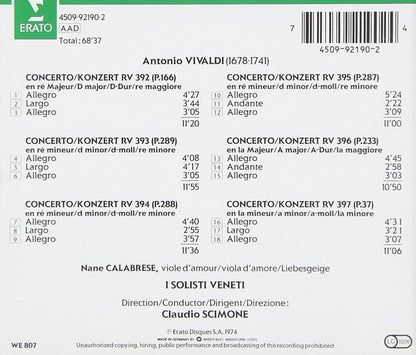 Vivaldi: Concertos for Viola D'amore