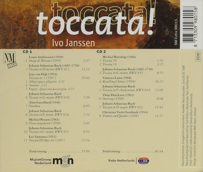 Bach Toccatas Bwv 910-916. Andriessen Image De Moreau. Van Dijk Toccata No.1. Laurillard Nowh