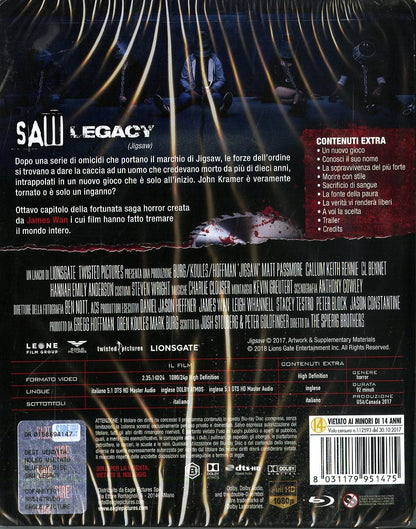 Saw, Saw Legacy (Box 4 Br Steelbook Con Card Tarocco