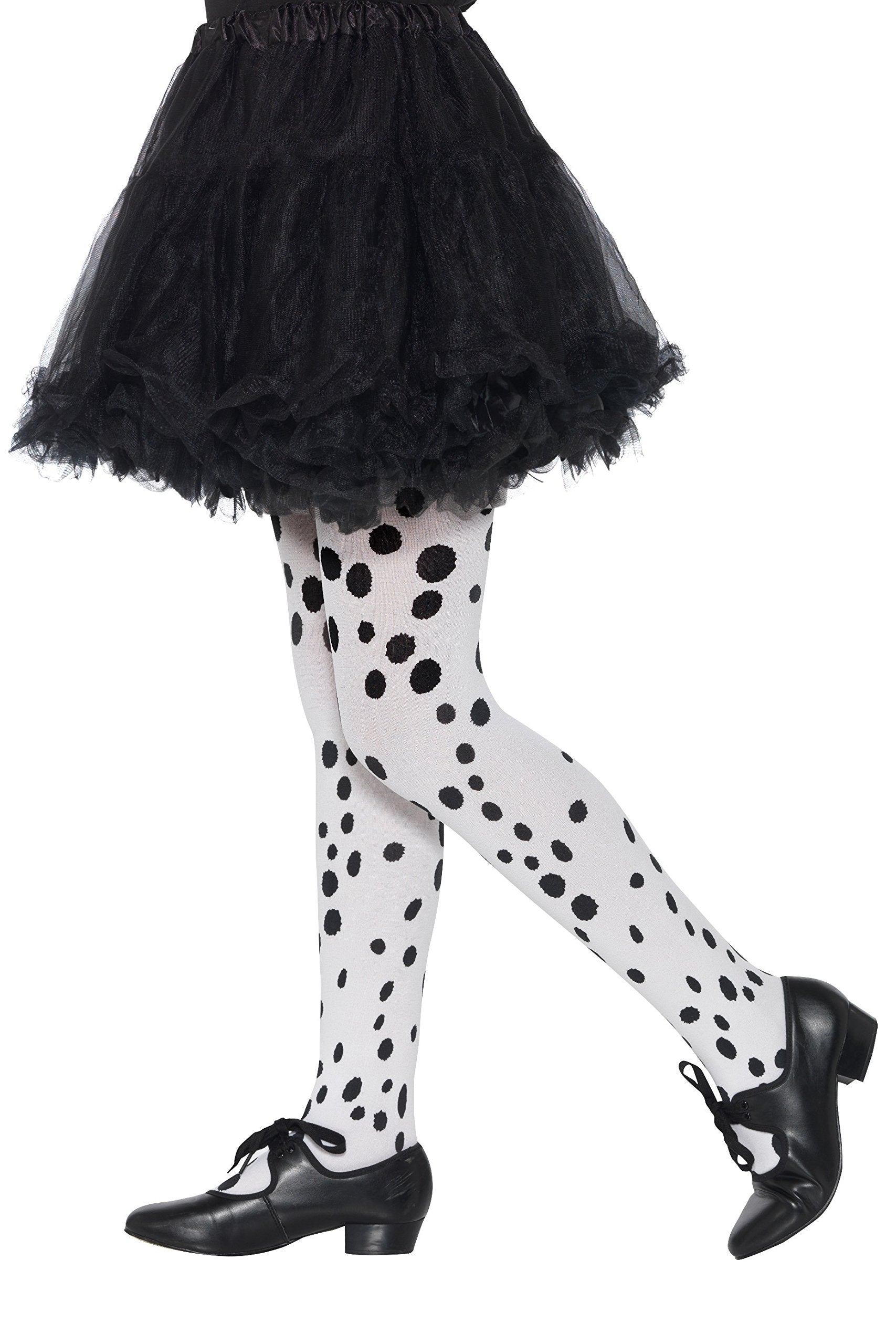 Smiffys Dalmatian Tights, Childs, Black & White