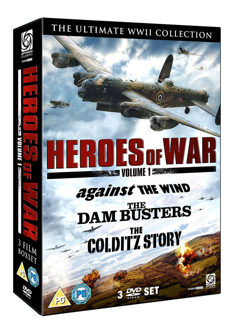 Heroes of War Vol 1 (Dambusters, The/Against The Wind/Colditz Story)