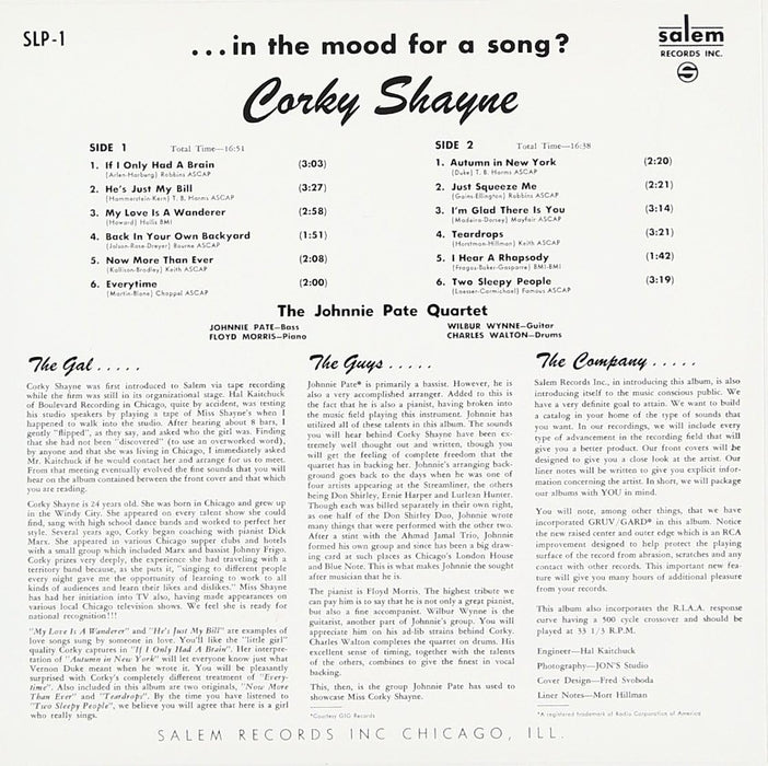 In the Mood for a Song