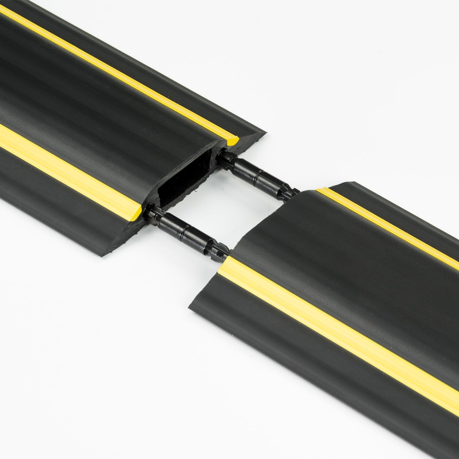 Floor Cable Protector, D-Line, FC83H Medium Duty, Linkable Floor Cable Cover, Protect Cables & Prevent a Trip Hazards - 1.8 Meter (L) - Cable Cavity 30mm (W) x 10mm (H