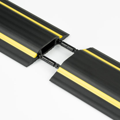 Floor Cable Protector, D-Line, FC83H Medium Duty, Linkable Floor Cable Cover, Protect Cables & Prevent a Trip Hazards - 1.8 Meter (L) - Cable Cavity 30mm (W) x 10mm (H