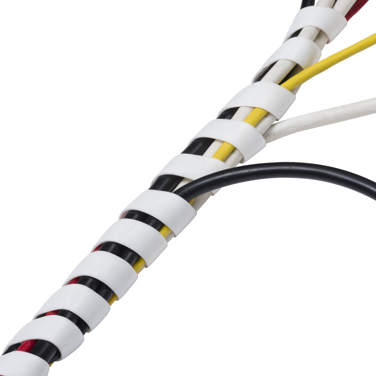 D-Line Cable Tidy Spiral Wrap, Cable Management Solution to Organise Cables - 2.5 Meter Length