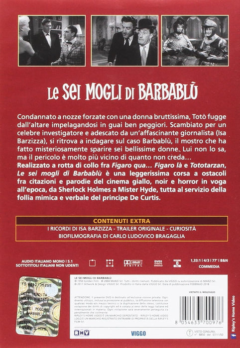 toto' le sei mogli di barbablu' DVD Italian Import