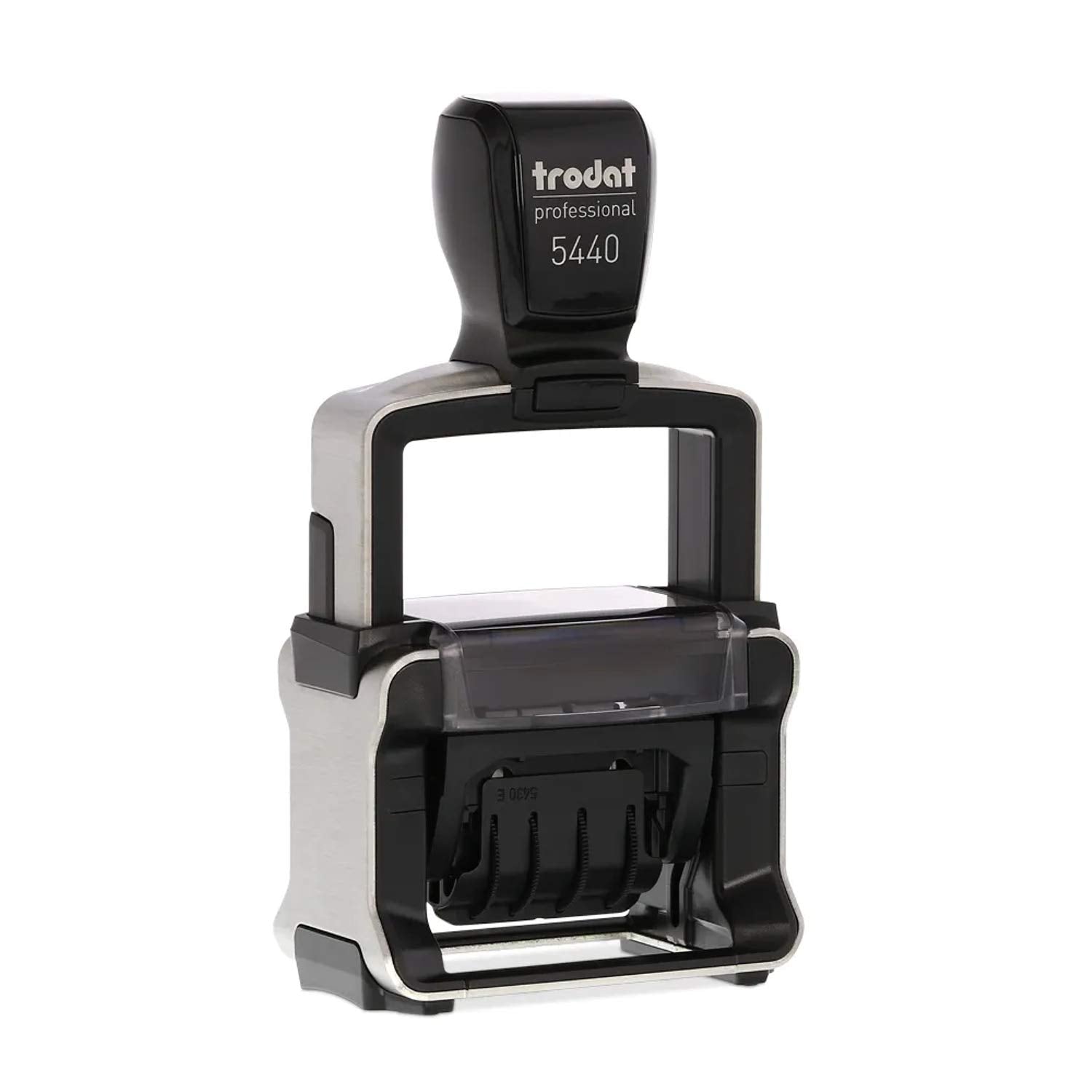 Trodat 5440/L - Sello de fecha (4 opciones en inglés, 81 x 46 x 155 mm), color rojo