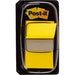 Post-it Index Medium In a Plastic Dispenser, Yellow, 50 Flags/Dispenser, 1 Dispenser/Pack Post-it 70-0713-9283-4 Yellow