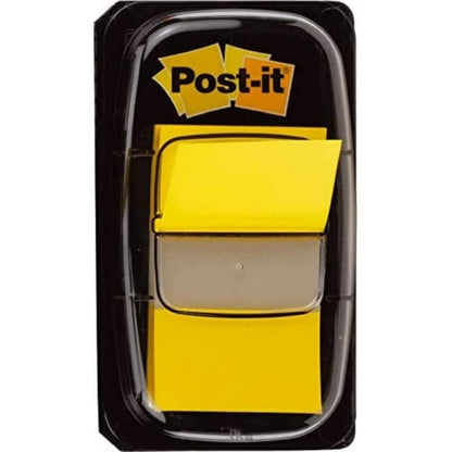Post-it Index Medium In a Plastic Dispenser, Yellow, 50 Flags/Dispenser, 1 Dispenser/Pack Post-it 70-0713-9283-4 Yellow