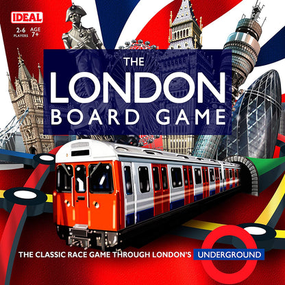IDEAL | The London Board Game: The classic race game through London's Underground! | Classic Board Games | For 2-6 Players | Ages 7+, Assorted Colourslime Green