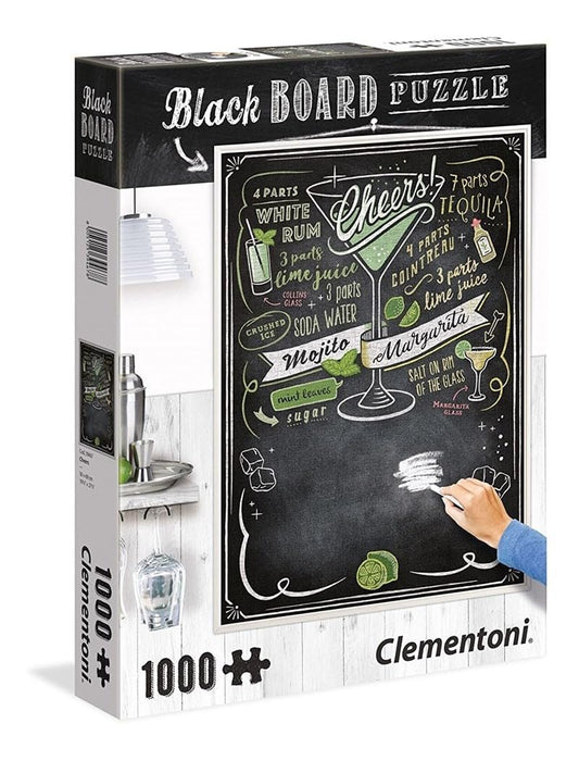 Clementoni - 39467 - Blackboard Puzzle for adults - Cheers - 1000 Pieces