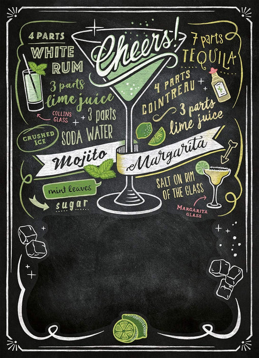 Clementoni - 39467 - Blackboard Puzzle for adults - Cheers - 1000 Pieces