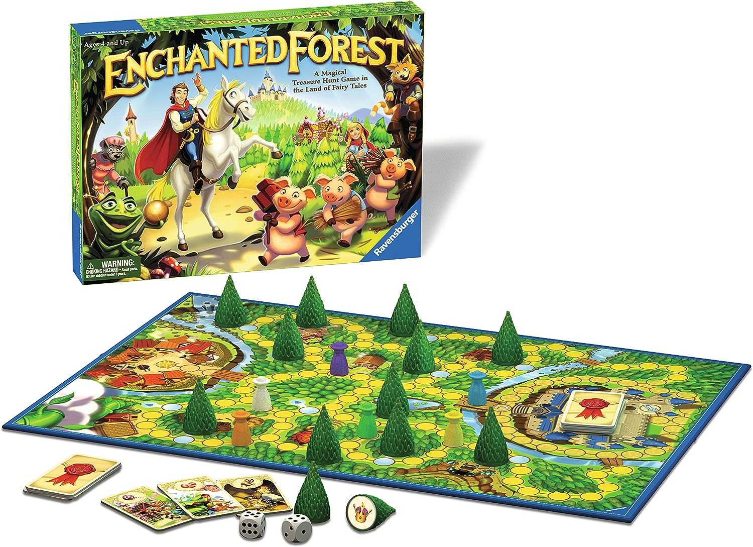 Ravensburger Enchanted Forest Classic Family Board Game for Kids Age 4 Years and Up - 2 to 4 Players - Magical Treasure Hunt