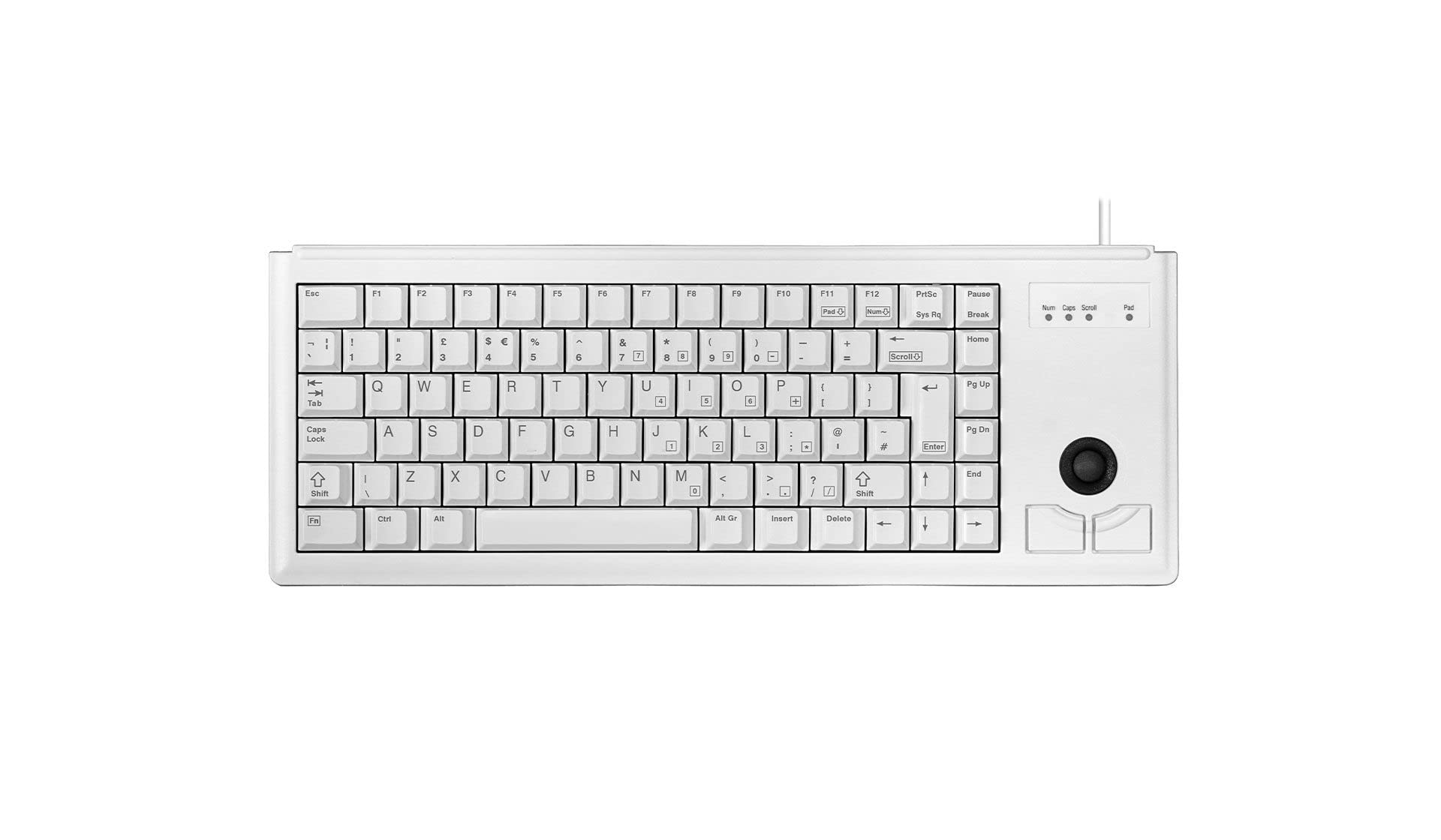 Cherry Compact keyboard G84-4400 light grey, US English, G84-4400LUBEU-0 (light grey, US English
