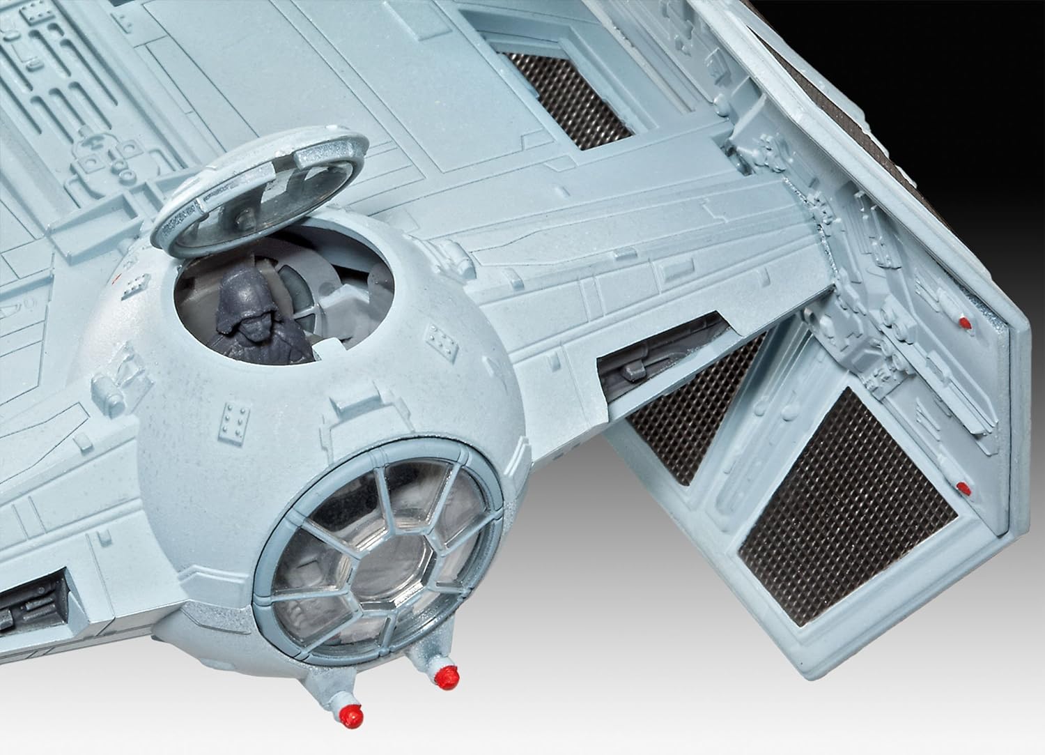 Revell 03602 Star Wars Darth Vader's TIE Fighter 1:121 Scale Unbuilt/Unpainted Plastic Model Kit Without Glue, Paint & Brush