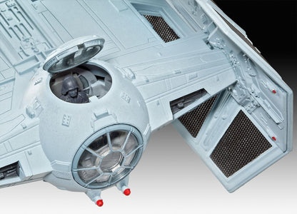 Revell 03602 Star Wars Darth Vader's TIE Fighter 1:121 Scale Unbuilt/Unpainted Plastic Model Kit Without Glue, Paint & Brush