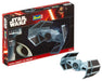 Revell 03602 Star Wars Darth Vader's TIE Fighter 1:121 Scale Unbuilt/Unpainted Plastic Model Kit Without Glue, Paint & Brush