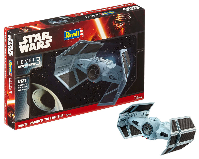 Revell 03602 Star Wars Darth Vader's TIE Fighter 1:121 Scale Unbuilt/Unpainted Plastic Model Kit