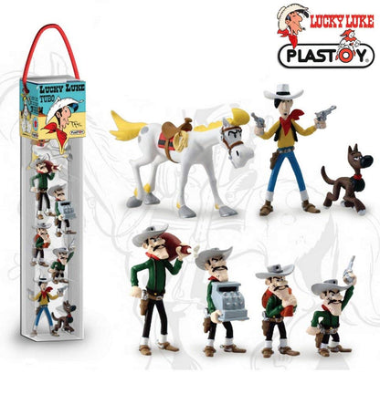 Plastoy SAS 70387 - Lucky Luke - Tube (7 Figuren